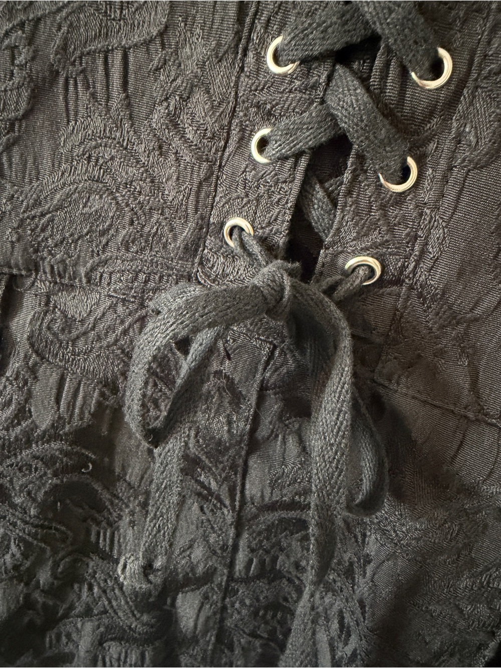 Tripp NYC Black Brocade Lace-Back Jacket - Picture 7 of 7